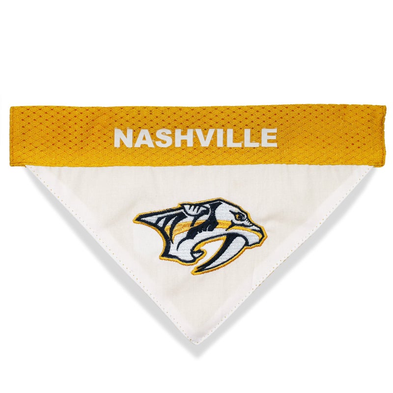 Pets First NHL Nashville Predators Bandana for Dogs & Cats, Small/Medium. - Cute & Stylish Bandana! The Perfect Hockey Fan Scarf Bandana, Great for Birthdays Or Any Party! - Image 3